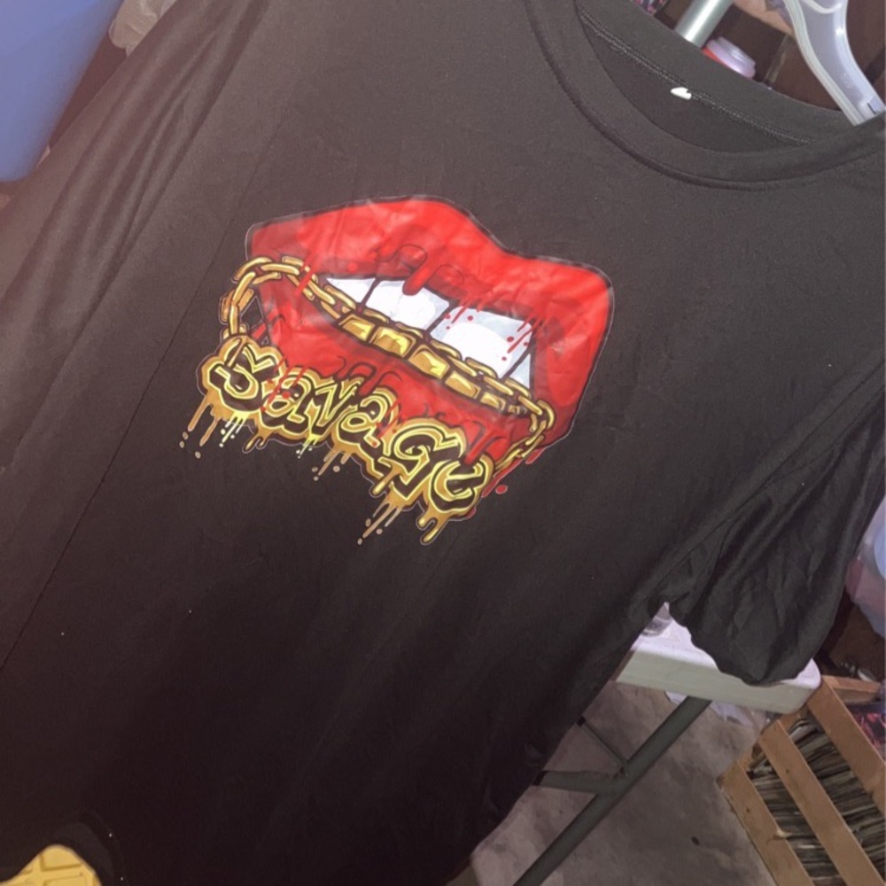 LW Plus Size Lip Letter Print T-Shirt